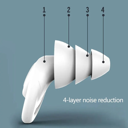 Anti-Noise Silicone Earplugs – Soundproof & Snore Reduction