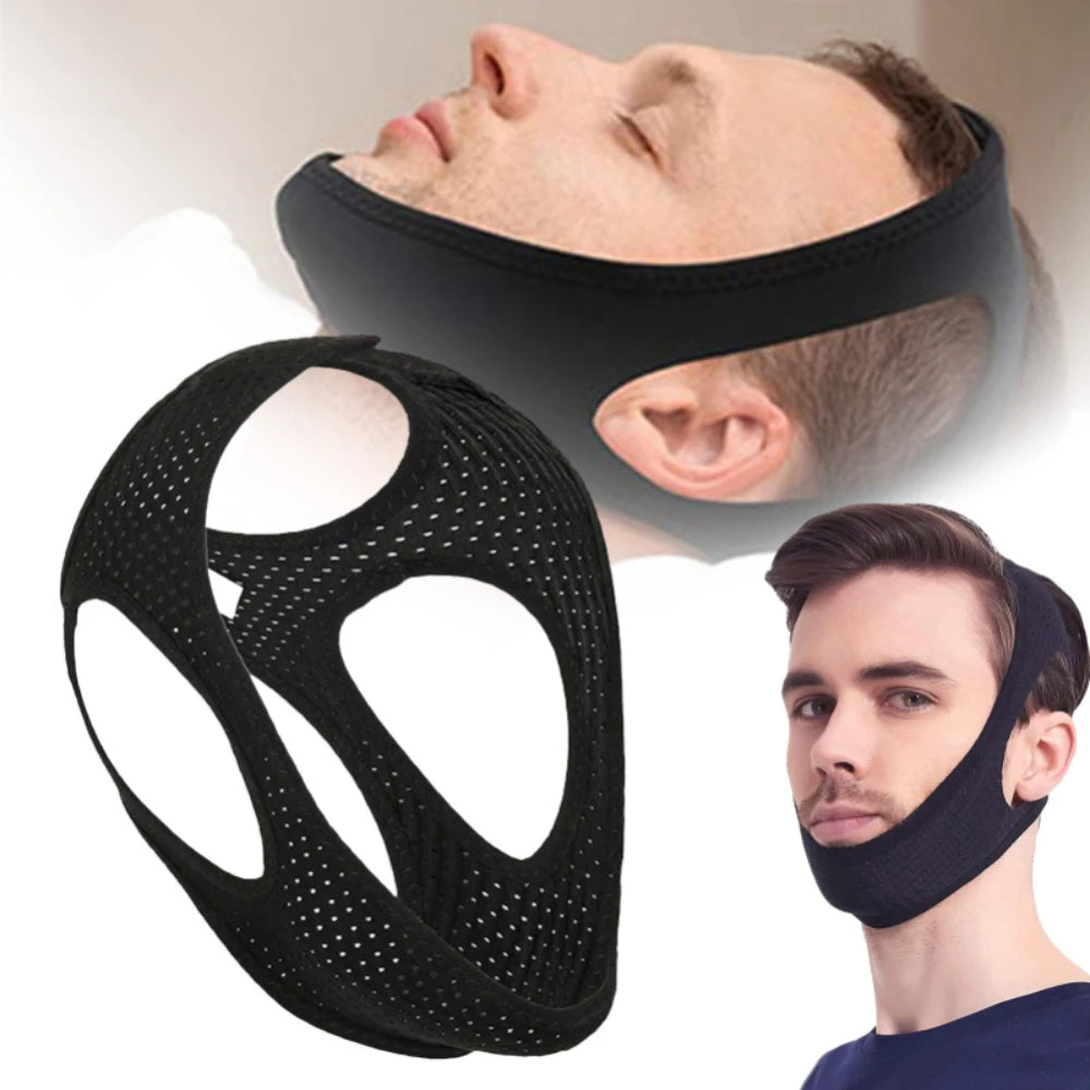 Adjustable Anti-Snoring Chin Strap for Men & Women