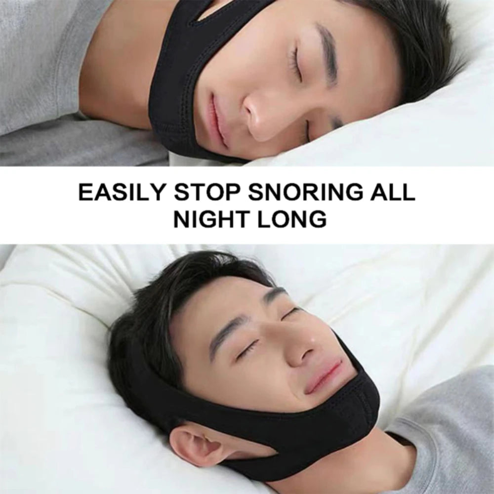 Adjustable Anti-Snoring Chin Strap for Men & Women